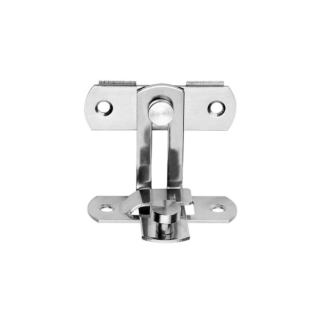 Paquete de 2 hebillas de cerrojo con hebilla de ángulo recto, herrajes para muebles de seguridad, cerraduras para puertas, adornos de inodoro, Herramientas y ferretería Hebilla de 90 grados/S Eigraketly TO008884-03