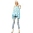 thumbnail image 5 of Sakkas Ligia Womne's Sleeveless Classic Casual Tank Top Loose Fit Summer Tie Dye - Light Blue - One Size, 5 of 5