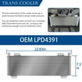thumbnail image 6 of EYSENC Transmission Cooler 40,000 GVW Trans Cooler Low Pressure Drop LPD47391 with Mounting Hardware 47391 Silver, 6 of 7