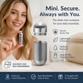 thumbnail image 2 of 1pc Titanium Keychain Pill Case, Waterproof Small Pill Holder for Pills, Travel Pill Container for Purse, 2 of 10