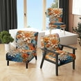 thumbnail image 1 of Designart "Jaune Beige Abstrait Fractal Euphony Infini" Chaise d'Appoint Moderne Rembourrée - Fauteuil Moderne pour Salon, 1 of 7