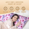 thumbnail image 3 of Body Pillow Cover - Soft Body Pillow Pillowcase, berry blossom branches Elegant Breathable Long Body Pillow Case Cover with Invisible Zipper 20x60in, 3 of 5