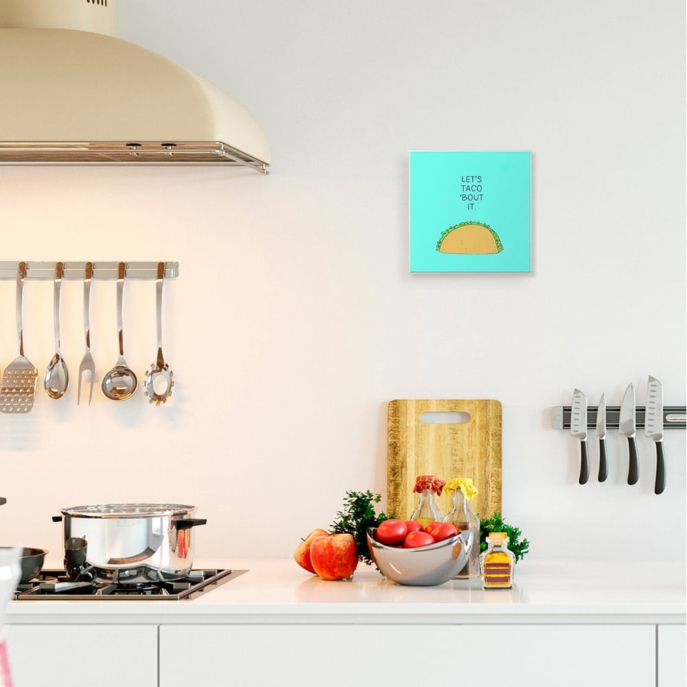 Stupell Industries Let's Taco 'Bout It Dinner Food Pun Wall Plaque by Natalie Sizemore