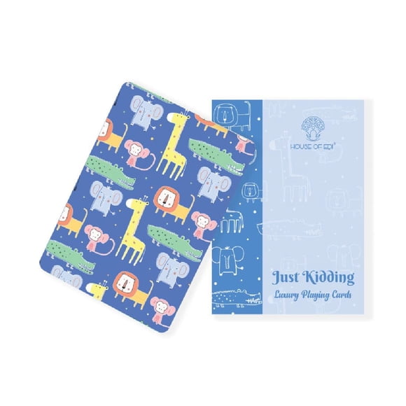 House Of Edi Cartes à Jouer de Luxe pour Adultes - Juste une Blague / Deck de Cartes, Lot de 55 Cartes / avec Beaucoup Plus de Style / Cadeau pour Famille et Amis / Multicolore, Cartes à Jouer