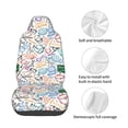 thumbnail image 4 of Balery Back To School Funda de Asiento para Auto con Diseño - Cubierta Frontal Suave y Transpirable con Protector Antideslizante- 1 Unidad, 4 of 5