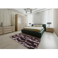 thumbnail image 5 of Ahgly Company Machine Washable Indoor Square Abstract Rose Dust Purple Area Rugs, 7' Square, 5 of 7