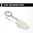 thumbnail image 4 of Naloa Moon And Rabbit Print Keyfob with Split Key Ring and Print Labels, Key Labels Key Chain Tags, Luggage Tags, Car Key Chain Ring Keyfob Gift, 4 of 7