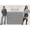 thumbnail image 7 of MOYIKO Striped T Shirts for Women 3/4 Length Sleeve Crewneck Casual Loose Fit Tees Summer Tops, 7 of 7