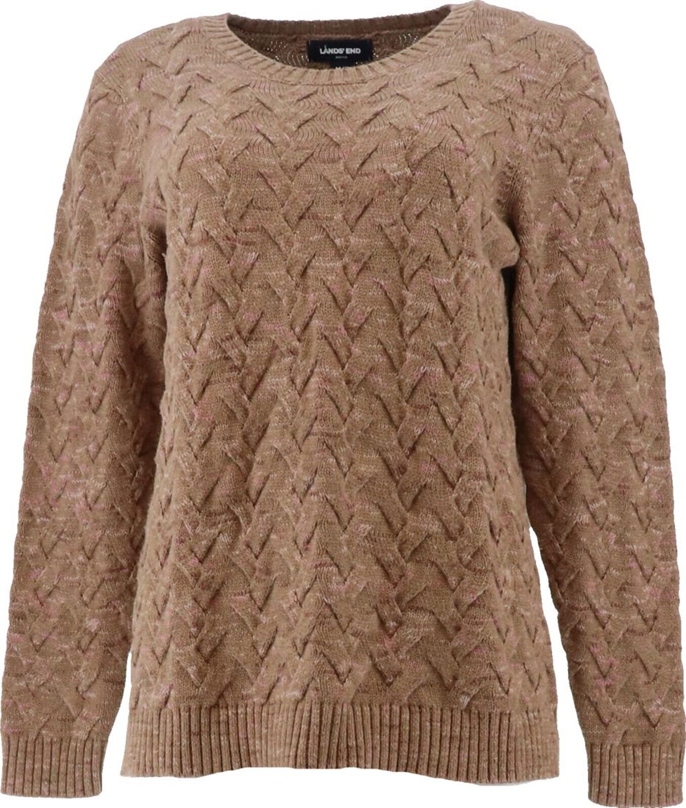 Lands' End W Long Slv Crew CT Drifter 