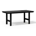thumbnail image 4 of WestinTrends Ashore 7-Piece HDPE Outdoor Rectangular Patio Dining Table Set with Side Chairs, Black, 4 of 15