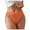 Orange, variant on GEWSEY Women's Sexy Underwear Ice Silk Hipster Bow Bikini Panties Mid Rise Full Breathable Briefs (Orange, XL)