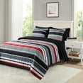 Mainstays 7 Piece Reversible Bed in a Bag Comforter Set with Sheets