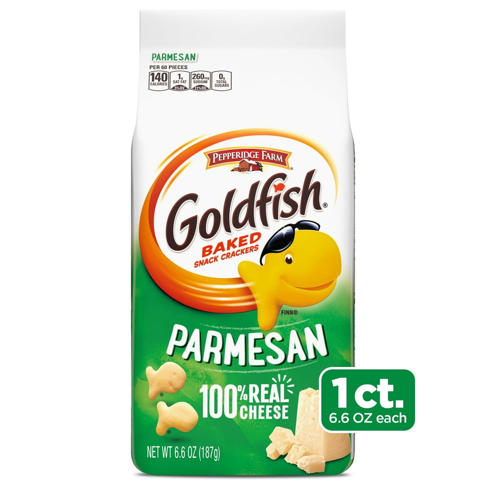Goldfish Parmesan Crackers, Snack Crackers, 6.6 oz bag