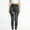 Black, variant on LEBONYARD Plus Size Womens Pants Clearance,Women's Imitation Denim Printed Leggings Capris High Waisted Elastic Pencil Pants Black S