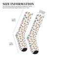 thumbnail image 2 of Lsque Yoga Dogs Poses Pattern Sport Compression Socks for Men & Women 15-20 mmHg Knee High Nurse Pregnant Running Medical and Travel Athletic, 2 of 6
