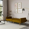 thumbnail image 4 of DHP Mathias Futon and Sofa Bed with USB Port in Mustard Linen, 4 of 14