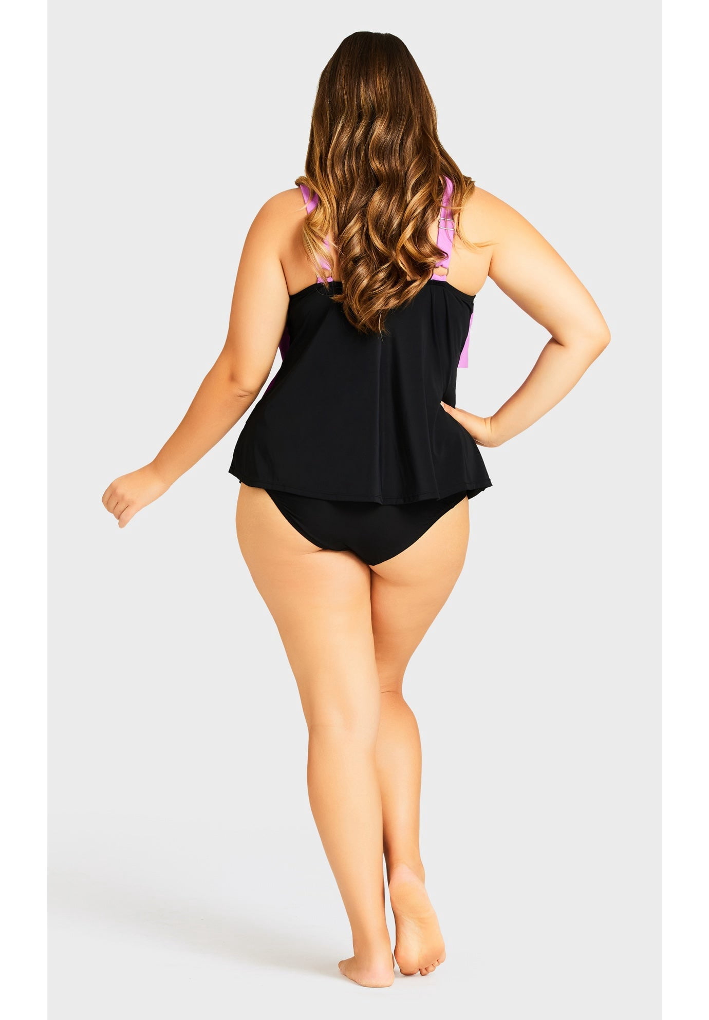 Avenue Women's Plus Size Knit High Waist Swim Brief