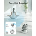 thumbnail image 5 of Taotronics Desk Fans, 12-Inch Air Circulator Fan for Bedroom, 60ft Powerful Airflow, Table Fan with Remote Control, 8-Hour Timer, 160° Tilt Adjustment, 3 Speeds Small Portable Fan for Home, Office, 5 of 8