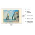thumbnail image 2 of The Cliffs at Étretat France - From an Original Color Painting by Claude Monet c.1885 - Master Art Print 10in x 14in, 2 of 4