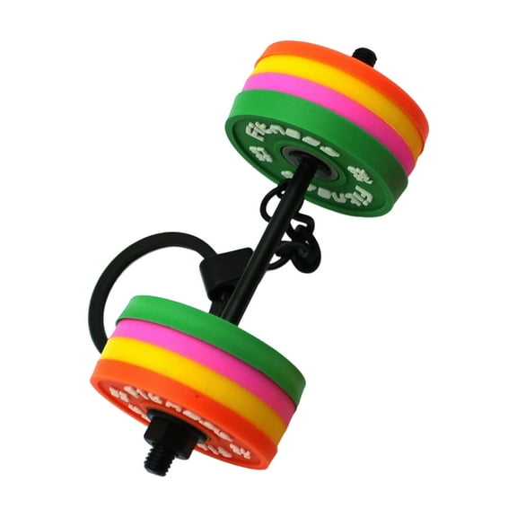 SDFGTstore Fitness Themed Detachable Keychain Rubber Design Bag Hanging Decoration Charm Gym Enthusiast Gift