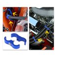 thumbnail image 3 of 4pcs Blue AN12 24mm Hose Separator Clamp Fitting Adapter with Wrench for Car Aluminum Alloy, 3 of 7