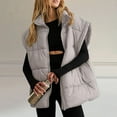 thumbnail image 2 of Women's Vest Puffy Vest Women Zip Up Sleeveless Womens Vests Lightweight Women Winter Clothes cute vest, 2 of 5