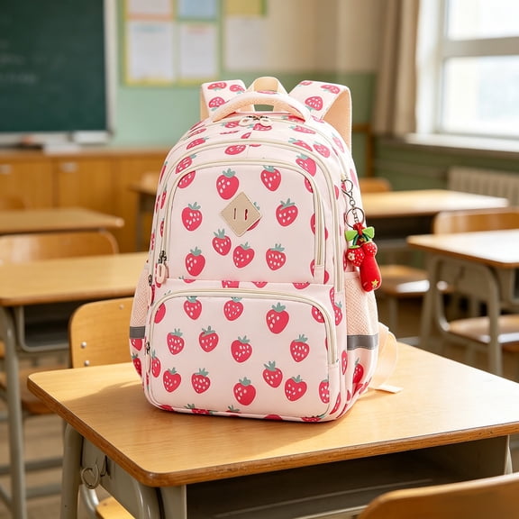 Clearance Under $10! Strawberry Backpack Hiking Backpack Daypack