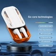 thumbnail image 4 of xjwjuw Bluetooth 5.3 E-Sports Headset, Low Latency & ENC Noise Cancelling Mic, 130H Standby & 13mm Composite Diaphragm, for Gaming, Mobile Phones, PCs & Daily Music, 4 of 8