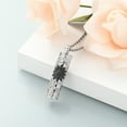 thumbnail image 4 of Sunflower Urn Necklace for Ashes Cylinder Bar Necklace for Ashes for Women Pendant Keepsake for Ashes Memory Cremation Jewelry Sunflower Celtic Necklace Jewelry for Women, 4 of 5