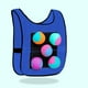 thumbnail image 4 of Juguetes de piscina, juguetes para bebés y niños pequeños. Juego de pelotas adhesivas para niños con 5 pelotas. Divertido deporte al aire libre para niños. Chaleco Oxford de pelotas adhesivas., 4 of 8