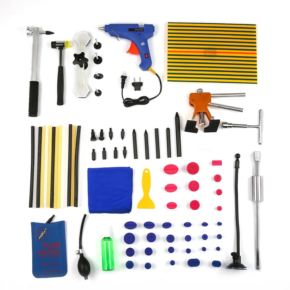 Yosoo Car Auto Tap Down Knockdown Tool Paintless Dent Repair Hail Removal Tools w//9 Heads