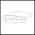 thumbnail image 7 of EWCA42 Contemporary 3-1/2" wide x 3/4" Beveled Casing. Unfinished Trim, 7 of 7