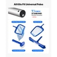 thumbnail image 2 of KFFKFF Swimming Pool Cleaning Kit with 2 Interchangeable Brush Heads (20-Inch / 5.5-Inch) and 2 Skimmer Nets, 4-in-1 Tools Set for Inground and Above Ground Pools, No Poles Included, 2 of 9