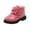 Pink, variant on Toddler Boots Toddler Squeaky Boots Leather Unisex First Walking Shoes (Black,2)