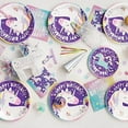 thumbnail image 2 of Unicorn Round Dessert Party Paper Plates, 7", 8 Ct. (Pack of 16), 2 of 2
