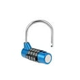 thumbnail image 3 of 4-Digit Combination Padlock, 2-inch Resettable Lock for Gate Locker Blue 2Pcs, 3 of 5