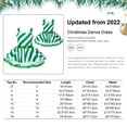 thumbnail image 7 of inhzoy Girls Sequins Striped Tutu Dress Candy Cane Dress-up for Chirstmas Xmas Party,Sizes 2-16 Green 4, 7 of 7