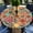 Orange, variant on Outdoor Tablecloth with Umbrella Hole and Zipper Waterproof Round Patio Table Cover Wipeable Round Outdoor Tablecloth for Outside, Picnic, Garden Fits to 45"-52" Patio Tables