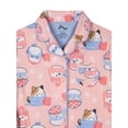 thumbnail image 2 of Squishmallows Girls Notch Collar Top and Sleep Pants Pajama Set, 2-Piece, Sizes 4-16, 2 of 3
