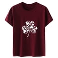 thumbnail image 1 of Blouses à Manches Courtes pour Femmes, Mode Décontractée, T-Shirt à Manches Courtes Imprimé, Blouse d'Été pour Femmes, 1 of 4