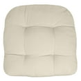 thumbnail image 2 of Sweet Home Collection 19" x 19" Cream Solid Print Chair Indoor Outdoor Reversible (6 Count), 2 of 4