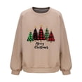 thumbnail image 4 of Women Christmas Tree Printed Tshirts Sweatshirt 2025 Cardigan Sweaters Lightweight Crewneck Sweatshirt Swim Suits 2025 Long Sleeve, 4 of 4