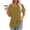Army Green, variant on Giftesty Blouses for Women Dressy Casual Fashionable Women's Casual Short Sleeved Loose Round Neck Solid Color Top