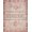 Red, Pattern 17, variant on Design&I 8'x10' Washable Area Rug Assorted Boho Vintage Border Door Mongolian Checkered Nylon Hallway for Dining Room, Large Office, Lounge, Snag-Free