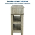thumbnail image 5 of Kselythan 47.2" Entryway Table,Entryway Console Table with 2 Storage Drawers,3 Tier Industrial Metal Sofa Table,Modern Sofa Table with Storage Shelf,Hallway Table for Entry,Living Room, 5 of 9
