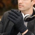 thumbnail image 5 of Winter Gloves For Men Women, Cold Weather Warm Touchscreen Glove - Elastic Cuff - Knit Stretchy - black, 5 of 5