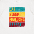 thumbnail image 4 of Inktastic Eat Sleep Mah Jong Repeat Boys or Girls Baby T-Shirt, 4 of 5