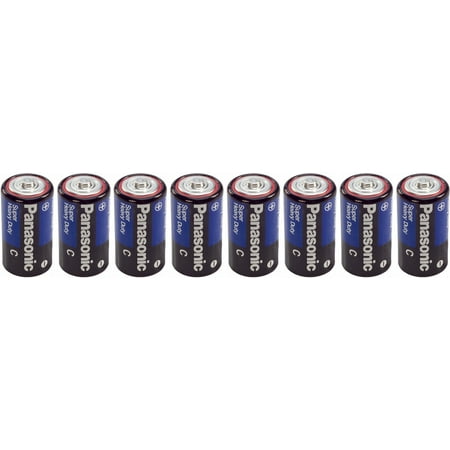 8 Panasonic Heavy Duty C Batteries + Battery Holder