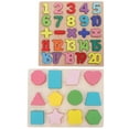 thumbnail image 1 of Shisuyan Composite Material Alphabet Number Puzzles Toy Assorted Color 2 Sets 7.86X7.86X0.28 In, 1 of 8