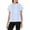 Blue Gingham, variant on Women's All-Over Print Watercolor Blue Yellow T-Shirt Short Sleeve Crewneck Casual Summer Tee Tops